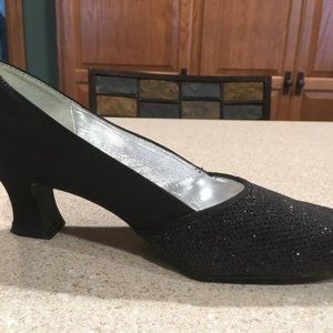 Sparkly black dress shoes